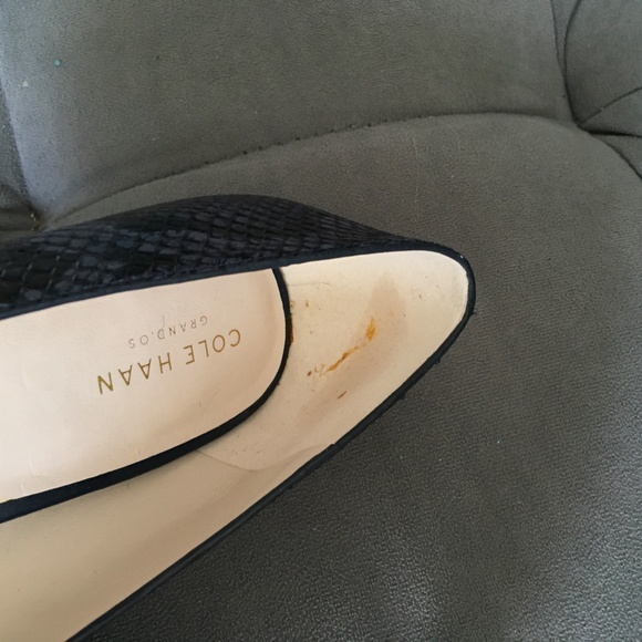 Cole Hahn Blue Name Print Heels - Never Worn - Picture 4 of 7